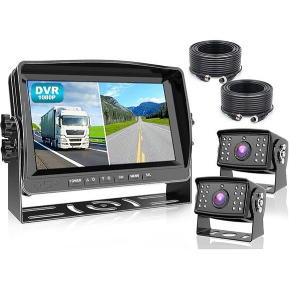 Fookoo 1080P 9 Wired Backup Camera System