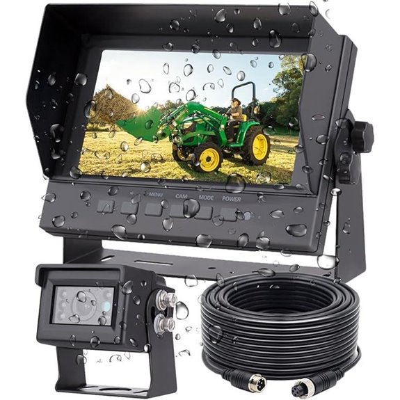 7 1080P Wired Rear View Camera System with Night Vision