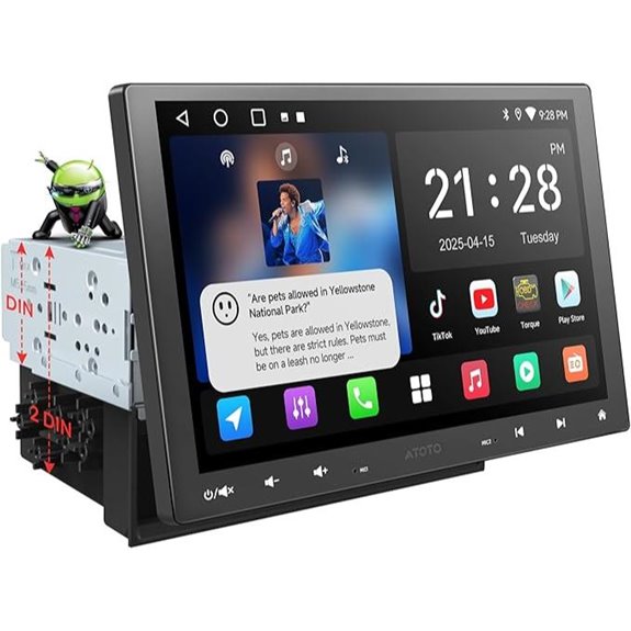 A5L 10-inch Android Car Stereo with Wireless CarPlay