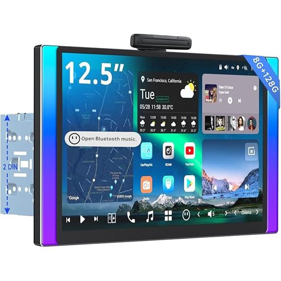 ATOTOZONE 12.5 QLED Android Car Stereo with WiFi