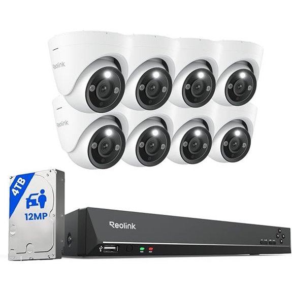 Reolink 12MP PoE Security Camera System (8 pcs)