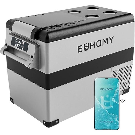 EUHOMY 12V Portable Refrigerator Cooler Freezer
