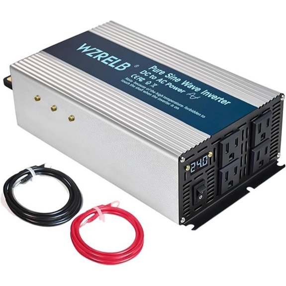 WZRELB 1800W Pure Sine Wave Inverter with Outlets