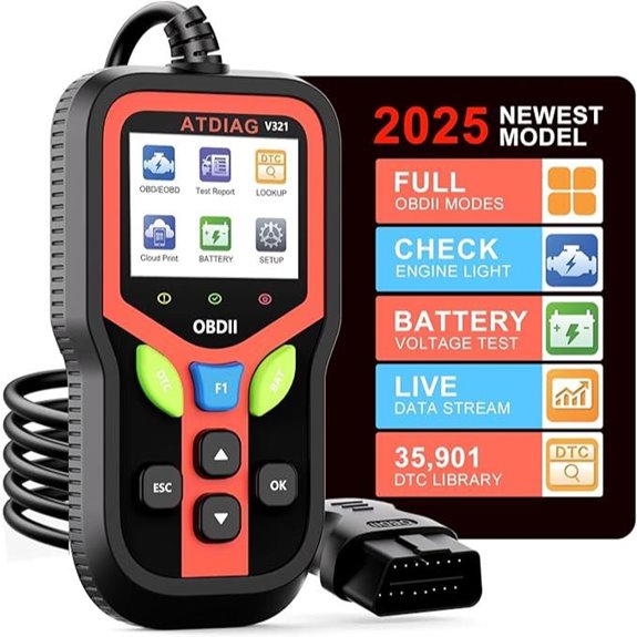 2025 Upgraded OBD2 Diagnostic Scanner for Vehicles