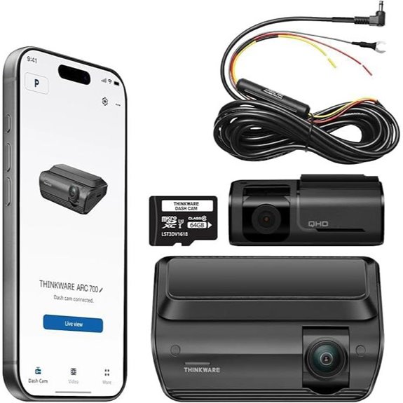 Thinkware ARC 700 4K Dash Cam with GPS & Wi-Fi