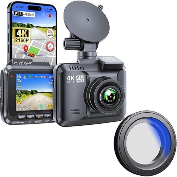 ROVE R2-4K Dash Cam | CPL Filter