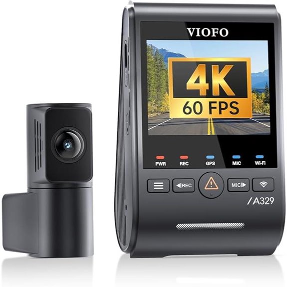 VIOFO A329S 4K Dual Dash Camera with Wi-Fi