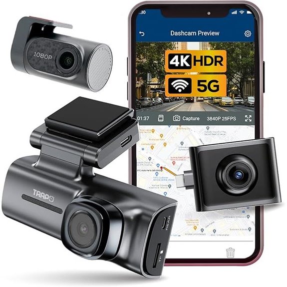 i-Sight S550 Dash Cam with GPS Wi-Fi 4K G-Sensor