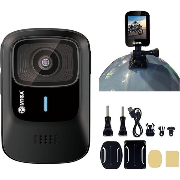 4K Waterproof Action Camera with Helmet Mount