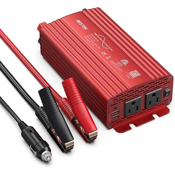 BESTEK 500W Pure Sine Wave Car Power Inverter