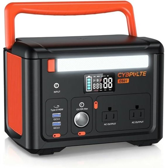Portable 600W Power Station with 7 Ports