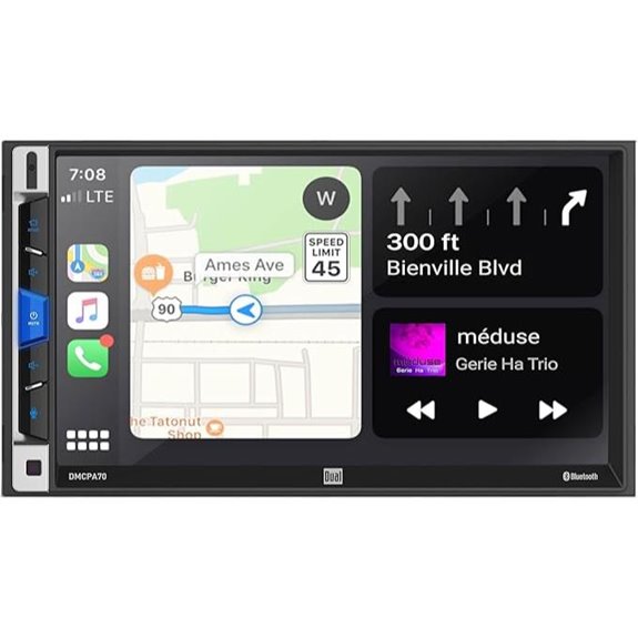 Dual DMCPA70 7-Inch Double-DIN Car Stereo with Bluetooth