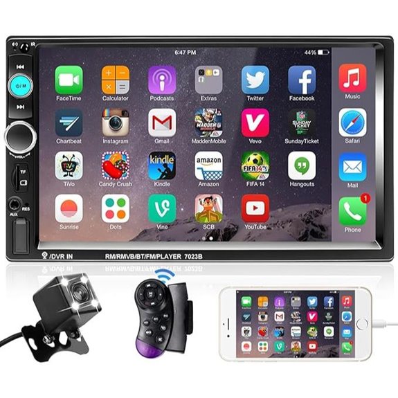 Podofo 7-Inch Double Din Touch Screen Car Stereo