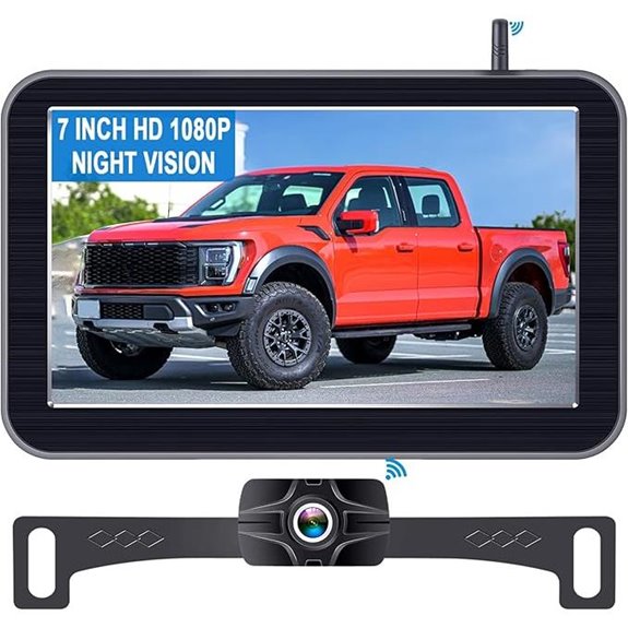 7-Inch Wireless Backup Camera for Trucks