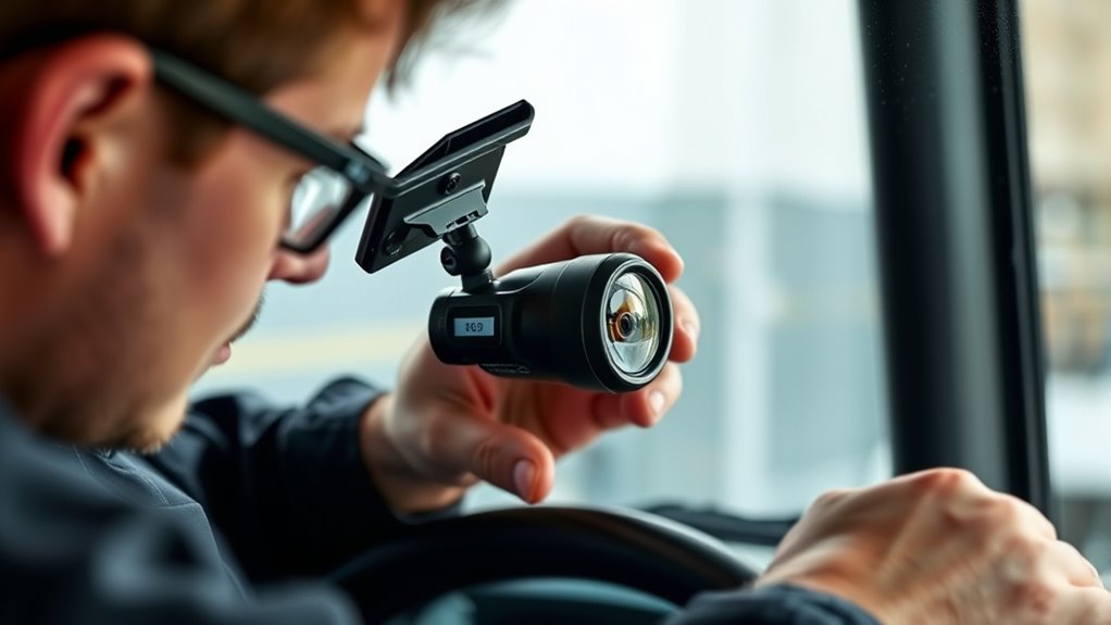 adjust camera for clear footage