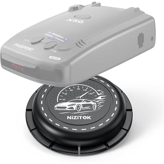 Magnetic Radar Detector Dashboard Mount with Adjustable Angle