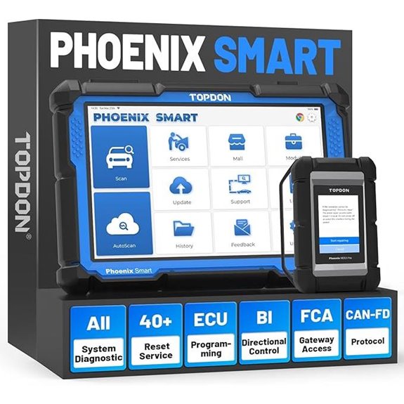 TOPDON Phoenix OBD2 Scanner with ECU & ADAS Compatibility