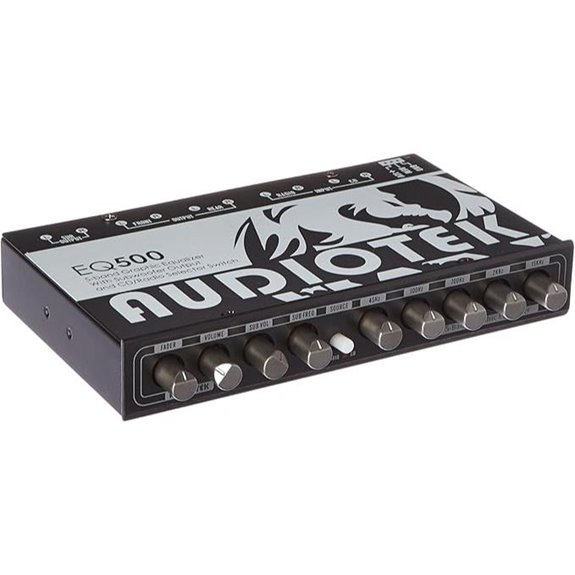 Audiotek EQ500 5-Band Graphic Equalizer with Subwoofer