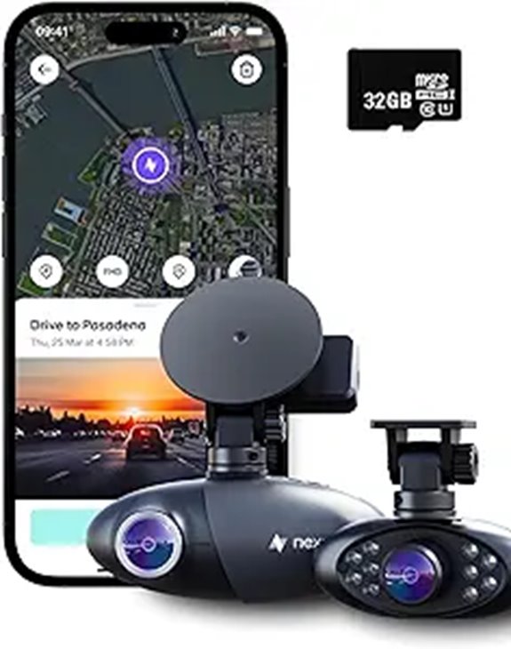 Nexar Pro Dual Dash Cam with AI & Cloud Backup