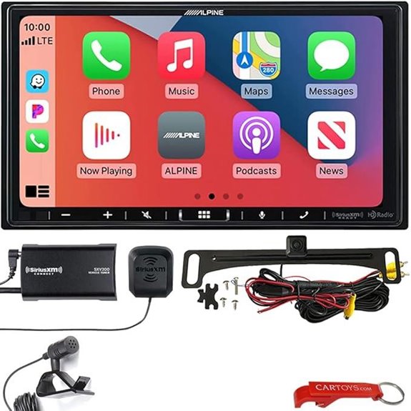 Alpine iLX-407 Car Stereo Bundle with Backup Camera