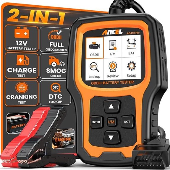 ANCEL AD410 PRO OBD2 Scanner & Battery Tester