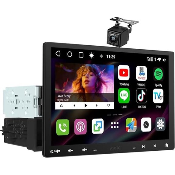 10.1 Inch Android Car Stereo with Bluetooth and Backup Camera