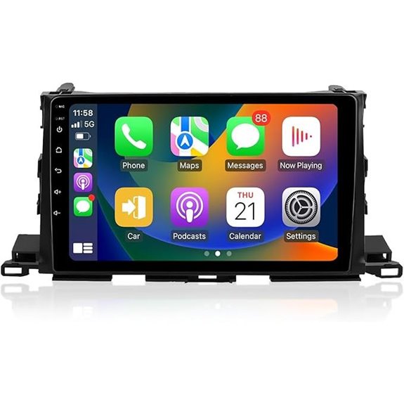 Android 13 Car Stereo with Apple CarPlay for Toyota Highlander