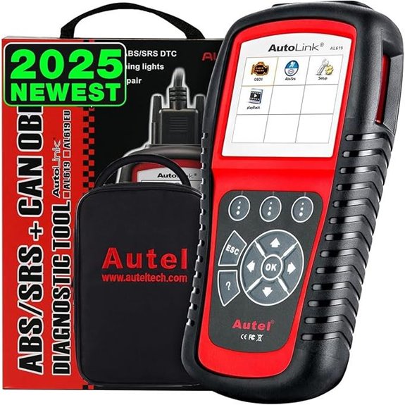 Autel AL619 OBD2 Scanner with Live Data