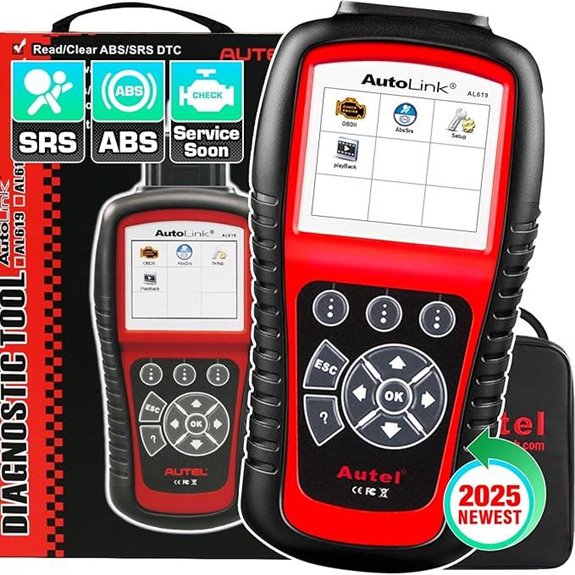Autel AutoLink AL619 OBD2 Scanner with Live Data
