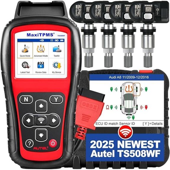 Autel MaxiTPMS TS508WF Kit with Sensors and Updates