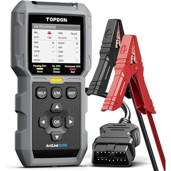 TOPDON AL500B OBD2 Scanner & Battery Tester