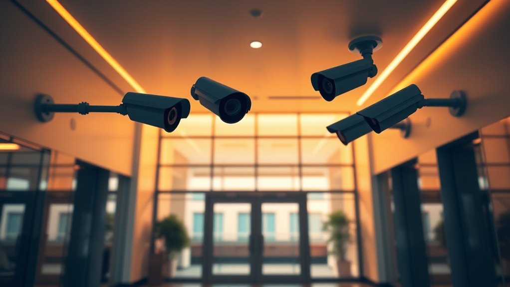 avoid blind spots and lighting