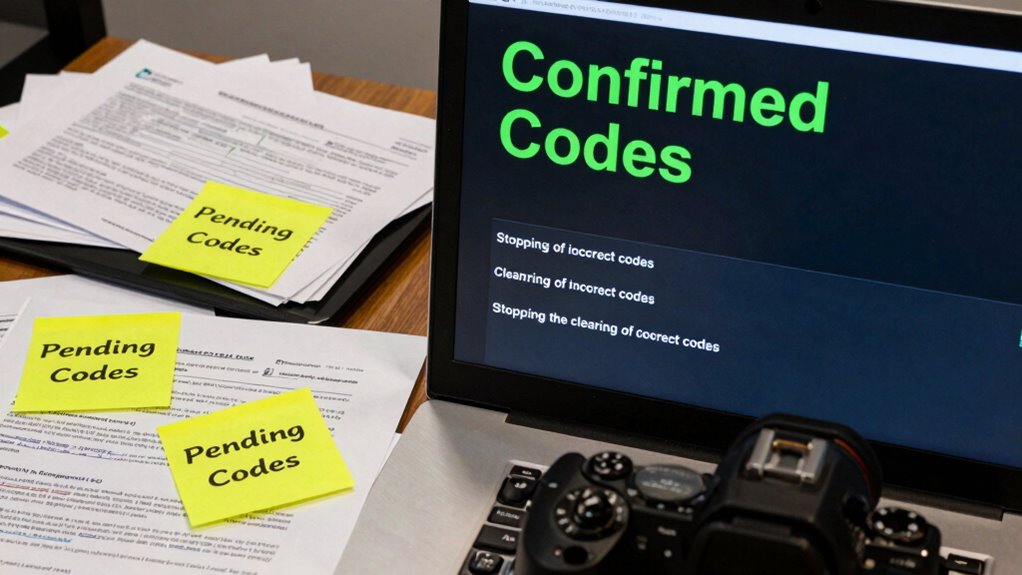 avoid clearing confirmed codes