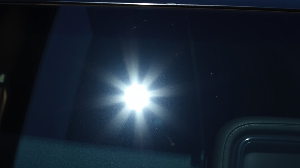 avoid glare prone camera placement