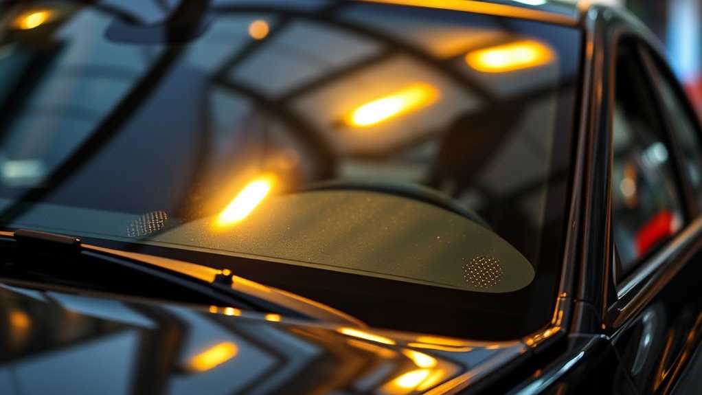 avoid reflective mounting areas