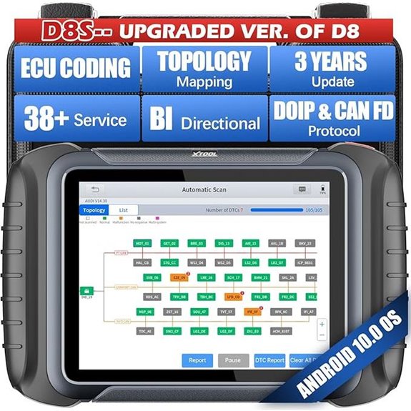XTOOL D8S Bi-Directional Car Diagnostic Scanner