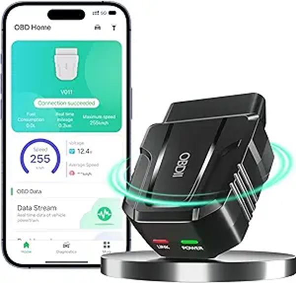 OBD2 Bluetooth Car Diagnostic Scanner with Live Data