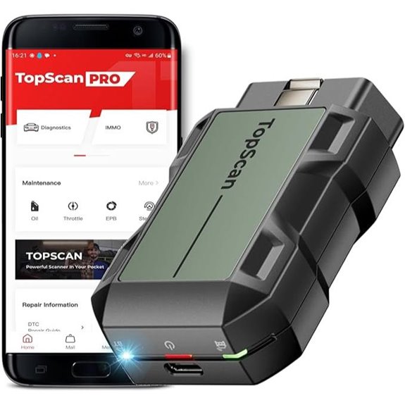 TOPDON TopScan Pro OBD2 Bluetooth Car Diagnostic Scanner