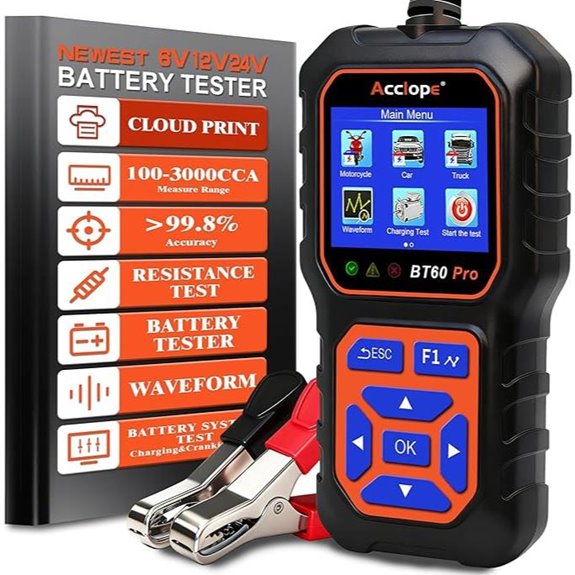 BT60 Pro Car Battery Tester with Cloud Printing