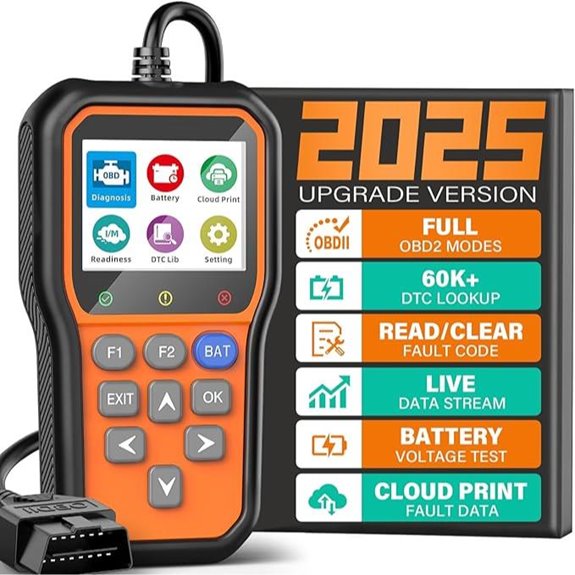 BluSon YM319 OBD2 Scanner with Battery Tester