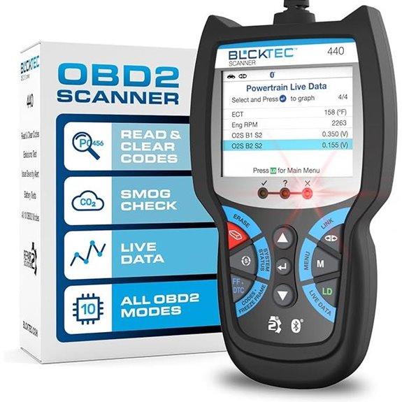 BLCKTEC 440 Bluetooth OBD2 Car Scanner with Live Data