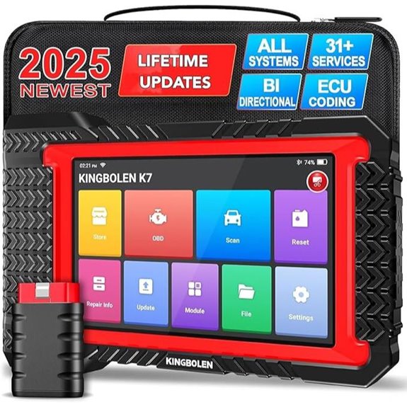 KINGBOLEN K7 OBD2 Scanner Bluetooth with Lifetime Updates