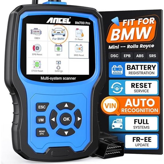 ANCEL BM700 PRO BMW Scanner with Battery Registration