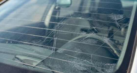 camera glare from defrost lines