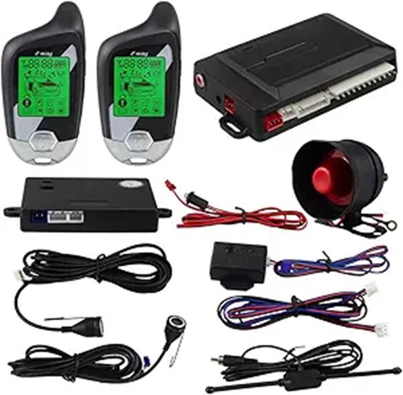 EASYGUARD EC203 Car Alarm System with LCD Pager