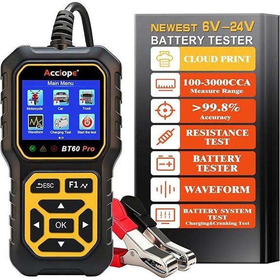 BT60 Pro Car Battery Tester with Cloud Printing