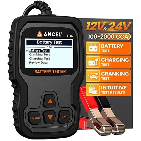 ANCEL BT310 Car Battery Load Tester for Lead-Acid & Lithium