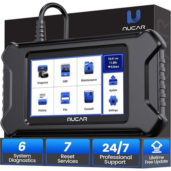 MUCAR CS6 OBD2 Scanner with Full System Diagnostics