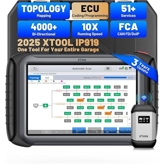 XTOOL IP919 Car Diagnostic Scanner with Resets