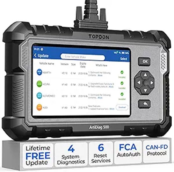 TOPDON AD500 Car OBD2 Scanner with Reset Functions